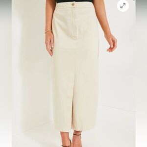 Ecru Denim Lia Skirt